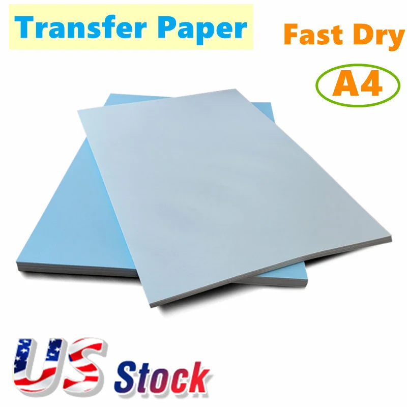 

US Stock 100g A4 Fast Dry Dye Sublimation Heat Press Transfer Paper 8.3" x 11.7" 100sheets