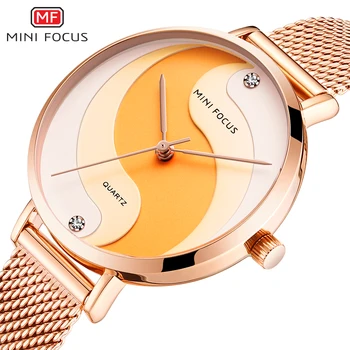 

MINI FOCUS Simple Women Watches Brand Luxury Fashion Ladies Watch Reloj Mujer Montre Femme Waterproof Stainless Steel Mesh Strap