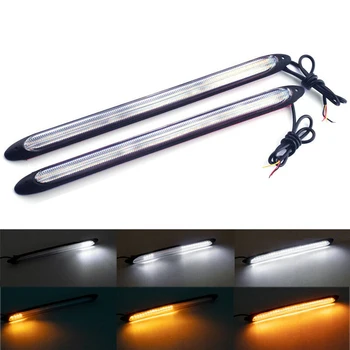 

Car 48LED Daytime Running Light White DRL Driving Turn Signal Fog Lamp Amber 12V Car Daytime Running Light