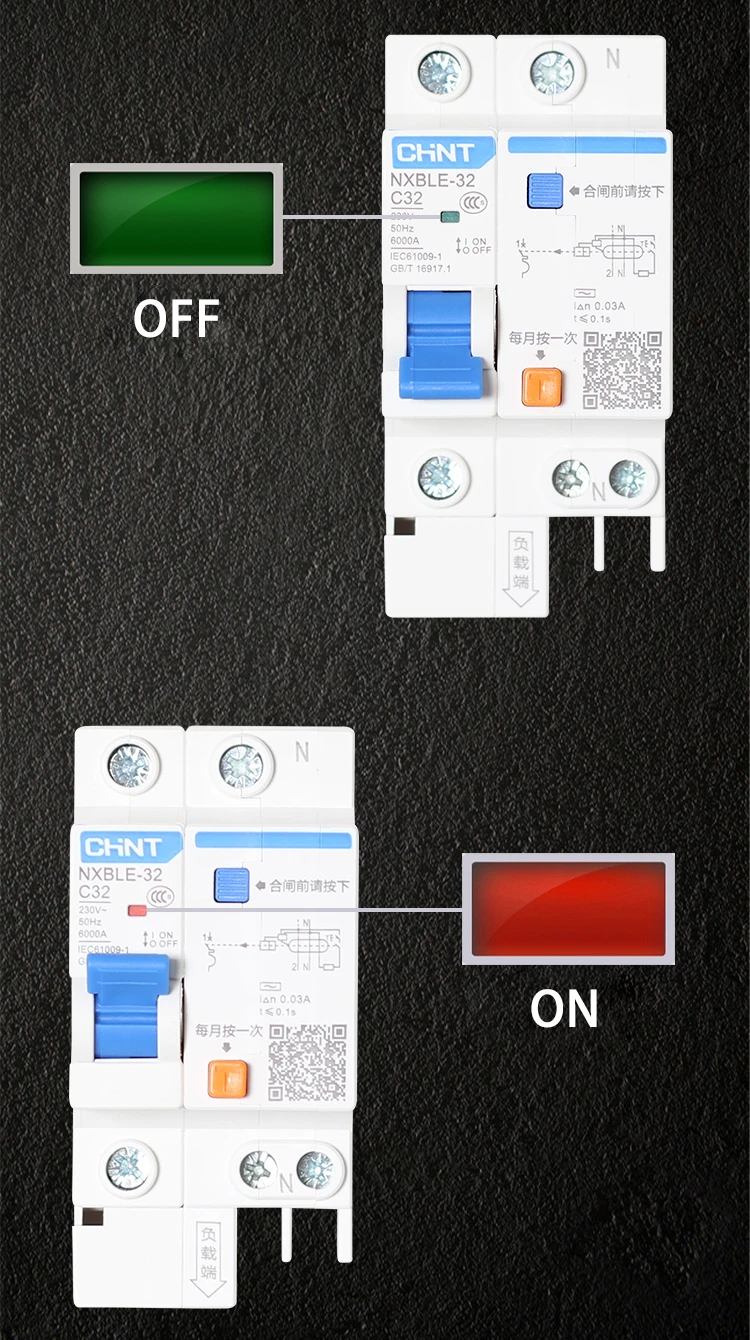 CHINT AC 230/400V NXBLE-32 3P Защита от остаточного тока автоматический выключатель C 6 10 16 20 25 32A переключатель защиты от короткого замыкания