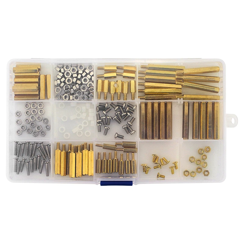 Parafusos Peças Mecânicas Fixadores Kit de Cobre Coluna de Náilon Adequado para Arduino Faça Você Mesmo Placa Extensão Raspberry pi 3b 210 Peças Peças Lote - Imagem 4
