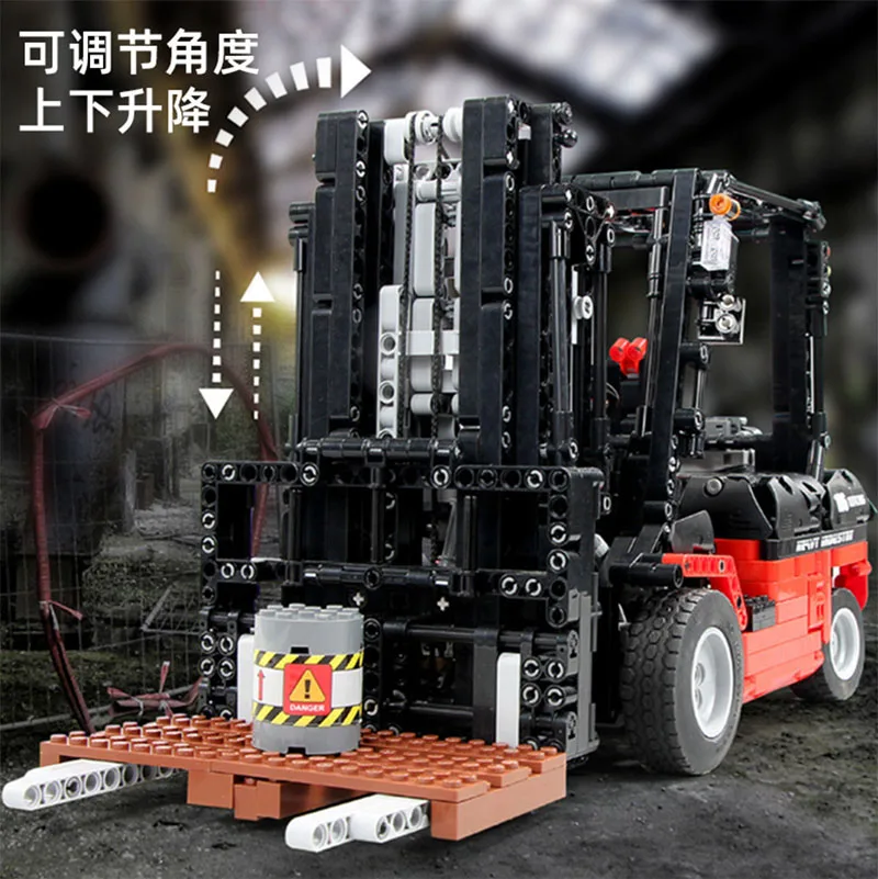 APP Technic 13106 Forklift Truck Technik MOC-3681 RC Motors Car Sets Building Blocks Bricks App Control RC Cars Kids Toys