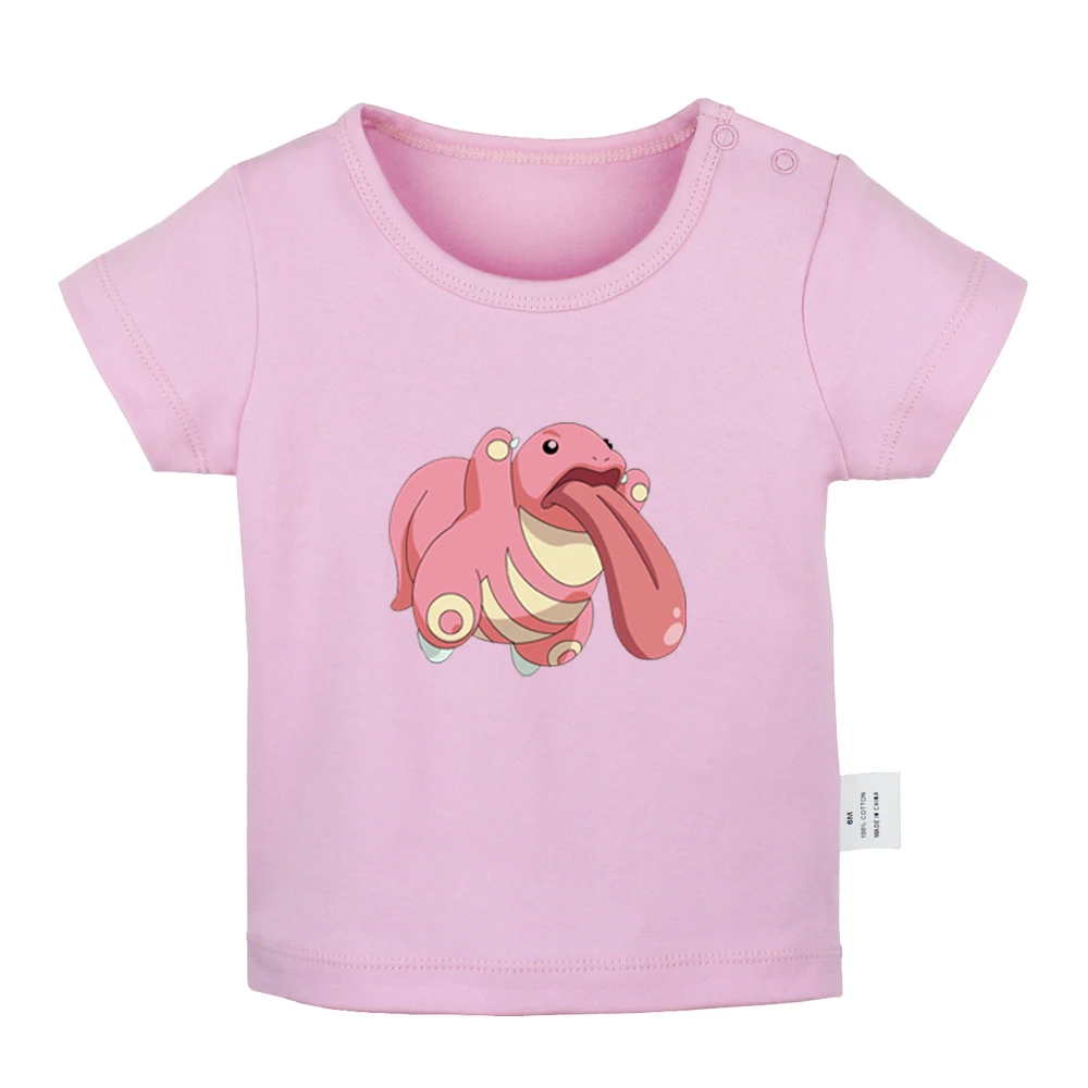 Pokemon Togepi Jigglypuff Chansey Ditto Gengar Lickitung; футболки для новорожденных; однотонные футболки с короткими рукавами для малышей - Цвет: JbBabyYP955D