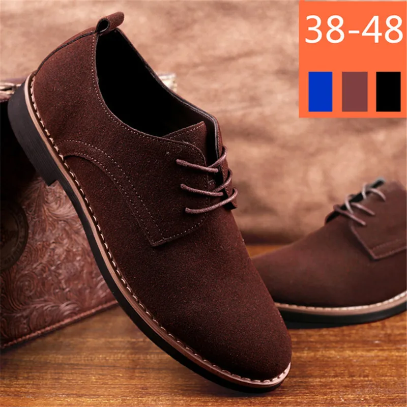 

Men Shoes England Trend Casual Shoes Male Suede Oxford Wedding Leather Dress Shoes Men Flats Zapatillas Hombre Plus Size shoes