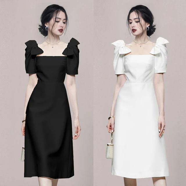 Vestidos ajustados elegantes y elegantes para mujer, ropa a la moda para  primavera y verano 2023, vestido Midi coreano de manga corta a la moda -  AliExpress