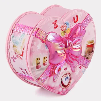 

Heart Shape Music Box Creative Gifts for Kids with Light Clockwork Toy Musical Jewel Case 18*16.3*7.2cm