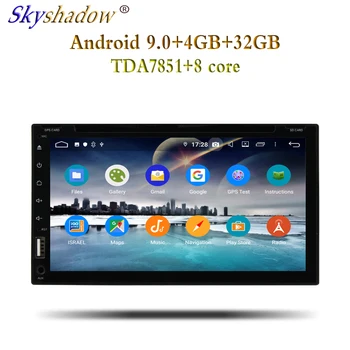 

HD IPS Car DVD Player Android 9.0 4GB RAM 32GB Octa Core GPS Glonass RDS Radio USB Disc AUX MIC wifi Bluetooth 4.2 For universal
