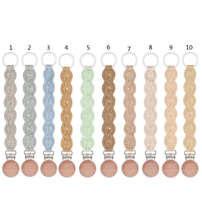 Clip Per Ciuccio All'Uncinetto Vintage Clip Per Ciuccio Per Bambini Clip Per Catena Supporto Per Adattatore O Ring Neonato Dentizione Succhietto Masti