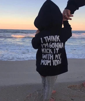 

Casual Toddler Kids Baby Boys Girls T-Shirt Long Sleeve Black Autumn Hoodie Hooded Tops Sweatshirt Outwear