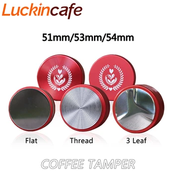 

51/53/54mm Adjustable 304 Stainless Steel Coffee Espresso Tamper Thread Base Distribution Tools Coffee Machine Accessories