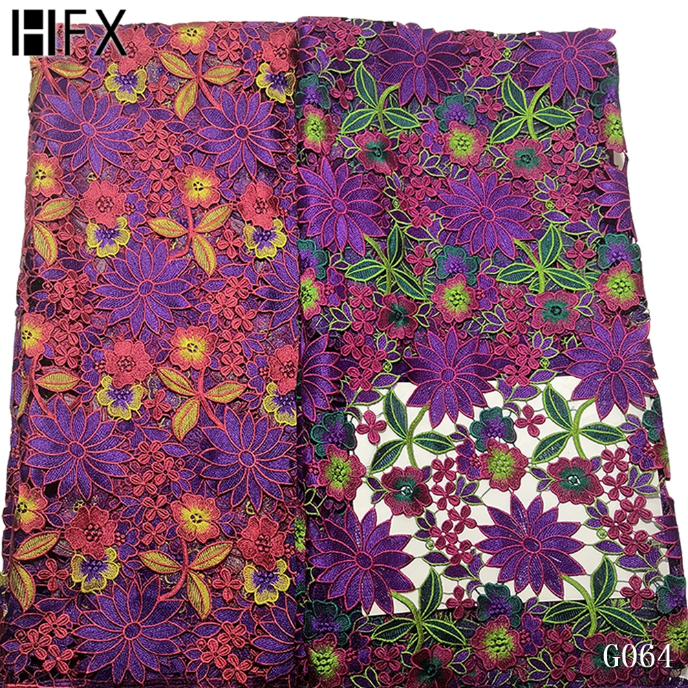 Tissu africain broderie coton suisse нигерийский Тюль Кружево высокое качество вышивка кружевная ткань для свадебных платьев G064