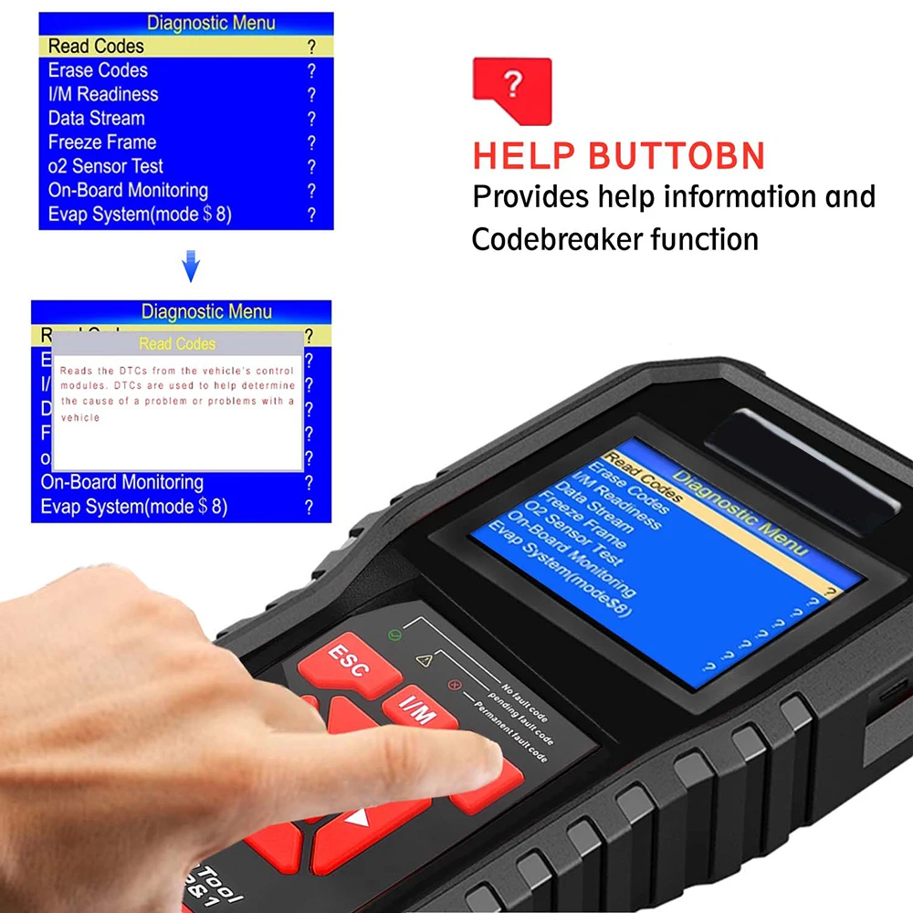 Vehemo OBD2 автомобильный сканер двигателя диагностический сканер универсальный OBD Код читатель Автомобильная диагностика для KONNWEI KW850