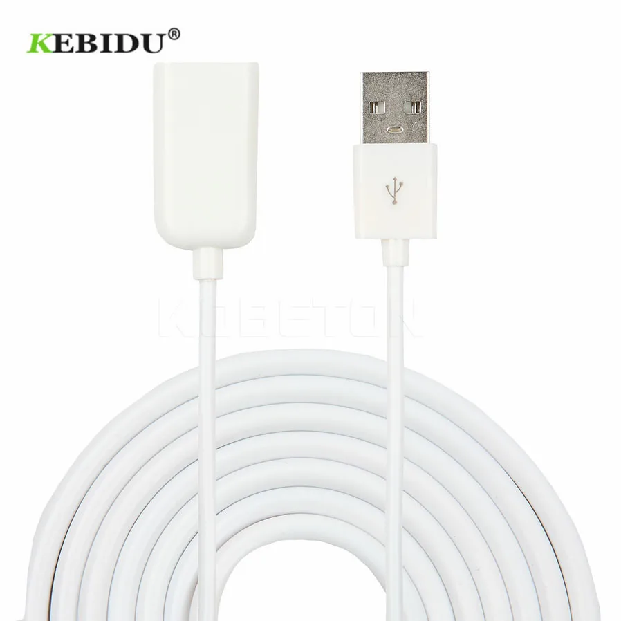 Удлинительный Кабель адаптер Kebidu из ПВХ USB 2 0 штырь гнездо|usb male to female|usb cable female maleusb