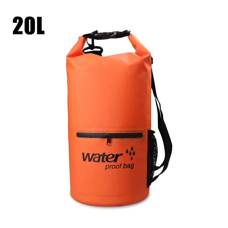 10л/20л водонепроницаемый плавательный мешок дрейфующий плавающий пляжный Сухой Рюкзак Сумка для плавания плавающие сумки рафтинг рюкзаки буй сумка - Цвет: orange20L