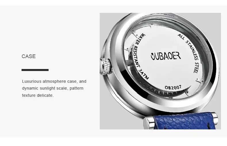 Женские часы-браслет OUBAOER люксовый бренд Montre Femme кожаный ремешок кварцевые часы модные женские часы Relogio Feminino