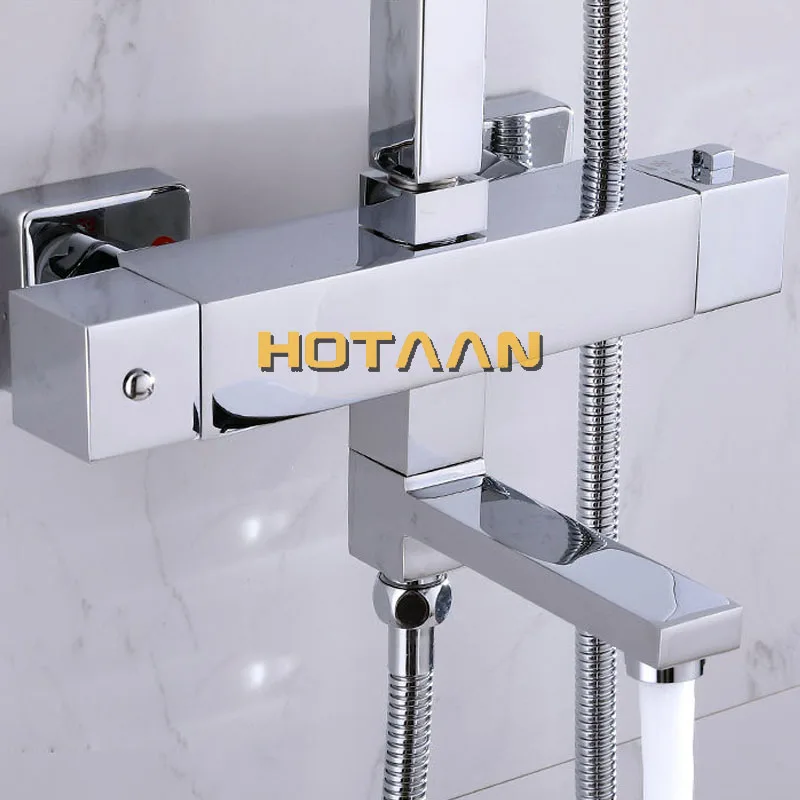Free Shipping Wall Mounted Two Handle Thermostatic