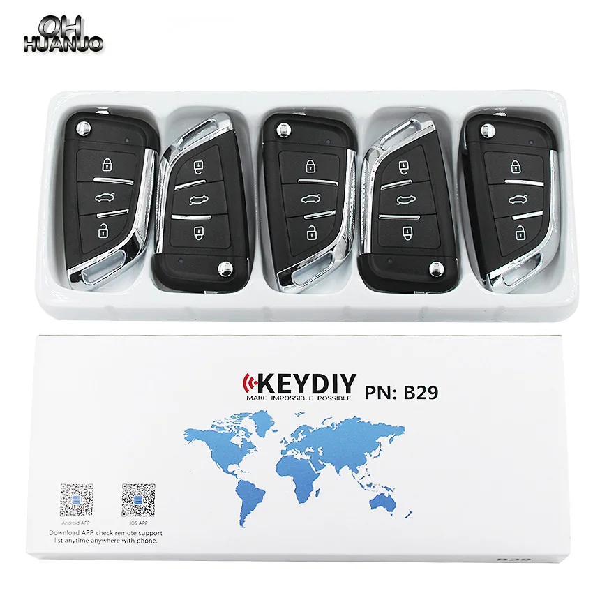 5 шт./лот, KEYDIY B29 KD900/KD900+/URG200 KD-X2 программист B серии KD мини пульт дистанционного управления
