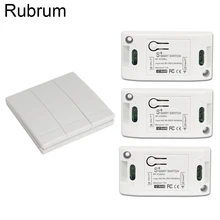 ##Special Price Rubrum 433Mhz Smart Wireless Switch Light RF Remote Control AC 110V 220V Receiver Wall Panel Push Button Bedroom Ceiling Lamp ##Special Price Rubrum 433Mhz Smart Wireless Switch Light RF Remote Control AC 110V 220V Receiver Wall Panel Push Button Bedroom Ceiling Lamp
