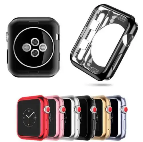 Для Apple Watch, версии 4/3/iPad Air 2 Силиконовый ТПУ чехол на бампер чехол для наручных часов iWatch, защитная крышка