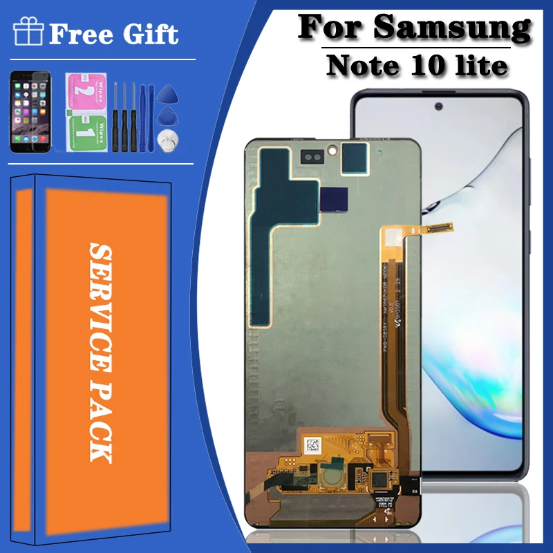US $119.35 Original 67Replacement LCD For Samsung Galaxy Note 10 Lite Lcd N770FDS N770FDSM LCD Display With Touch Screen Digitizer