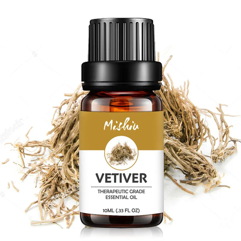 

Mishiu Pure Essential Oils Humidifier Vetiver Thyme Basil Camphor Pine Needles Tangerine Black Pepper Essential Massage Oil 10ML