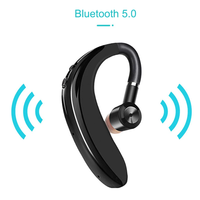 Wireless Earbuds Bluetooth 5 0 Headset Sport Earpiece Bass Headphone Sweatproof Single Headset FKU66