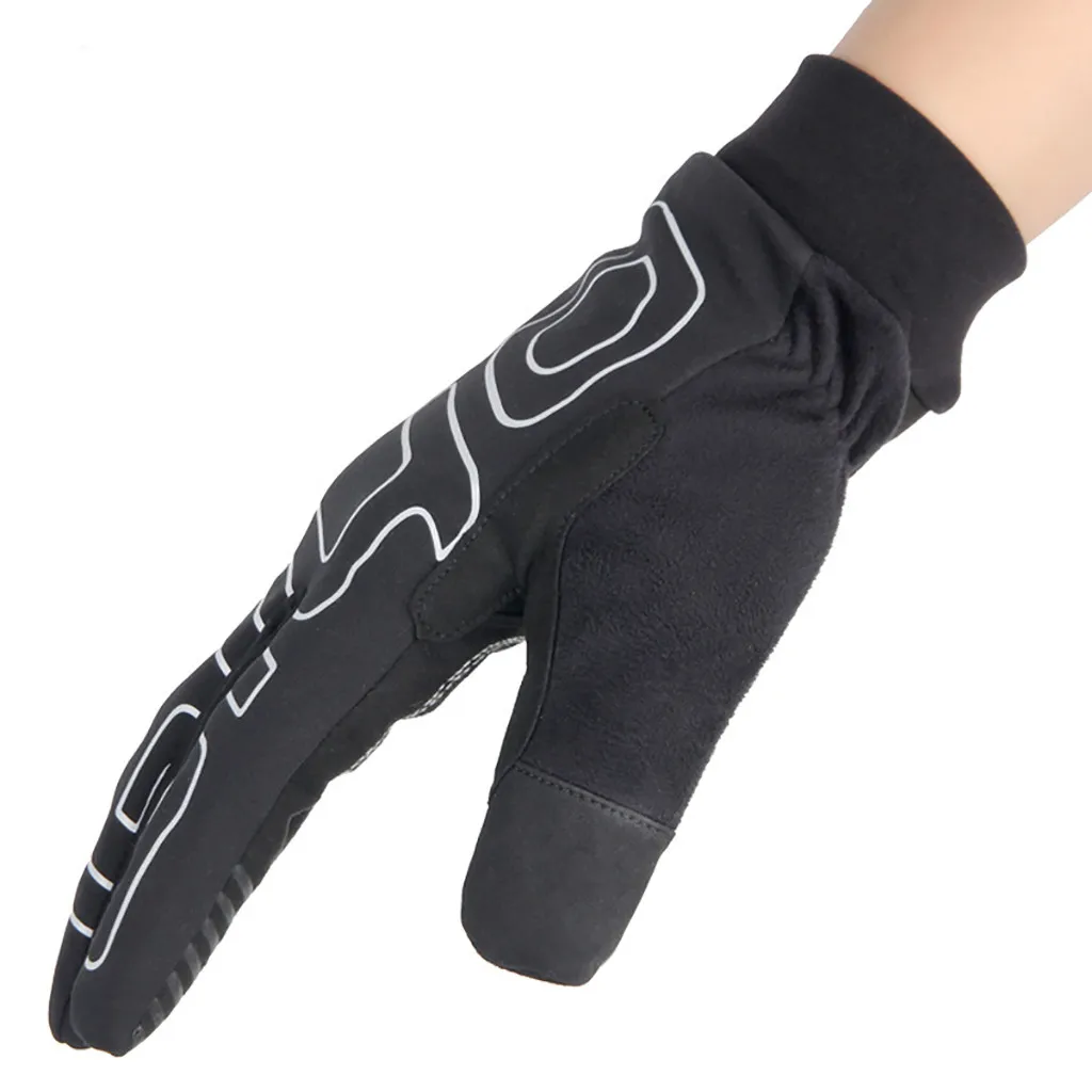 Зимние перчатки унисекс с сенсорным экраном, теплые перчатки для велоспорта, лыжные, походные, мотоциклетные перчатки, спортивный с полными пальцами