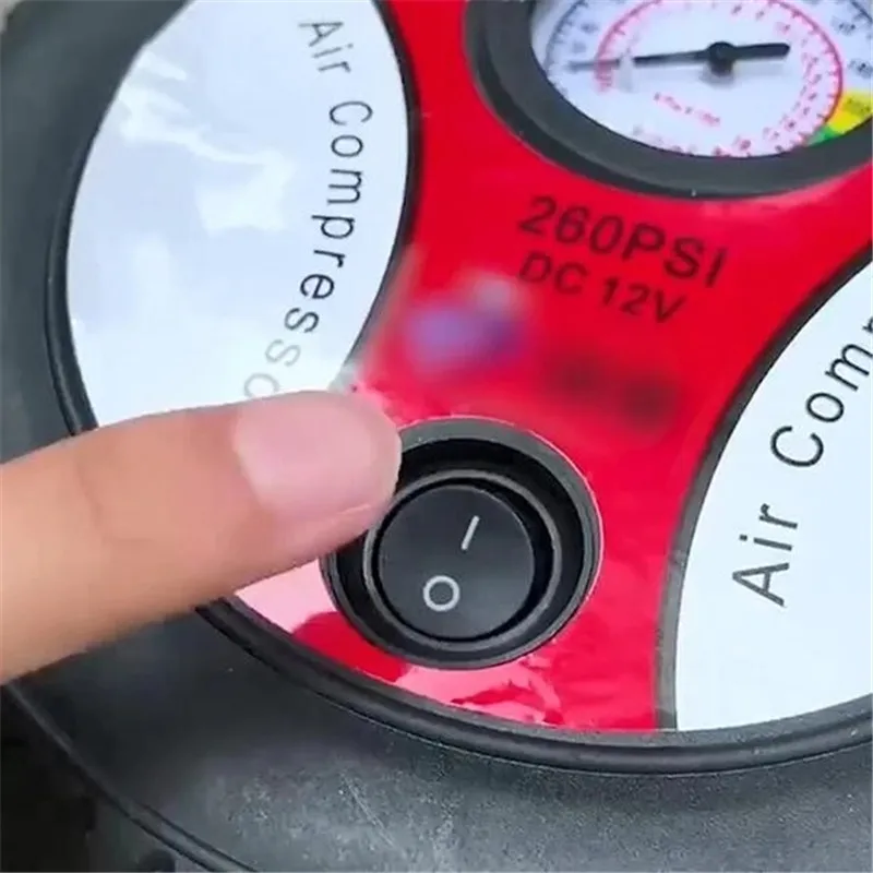 Car Air Pump 260PSI DC 12V Auto Pump Portable Electric Mini Tire Inflator Air Compressor drop shipping (6)