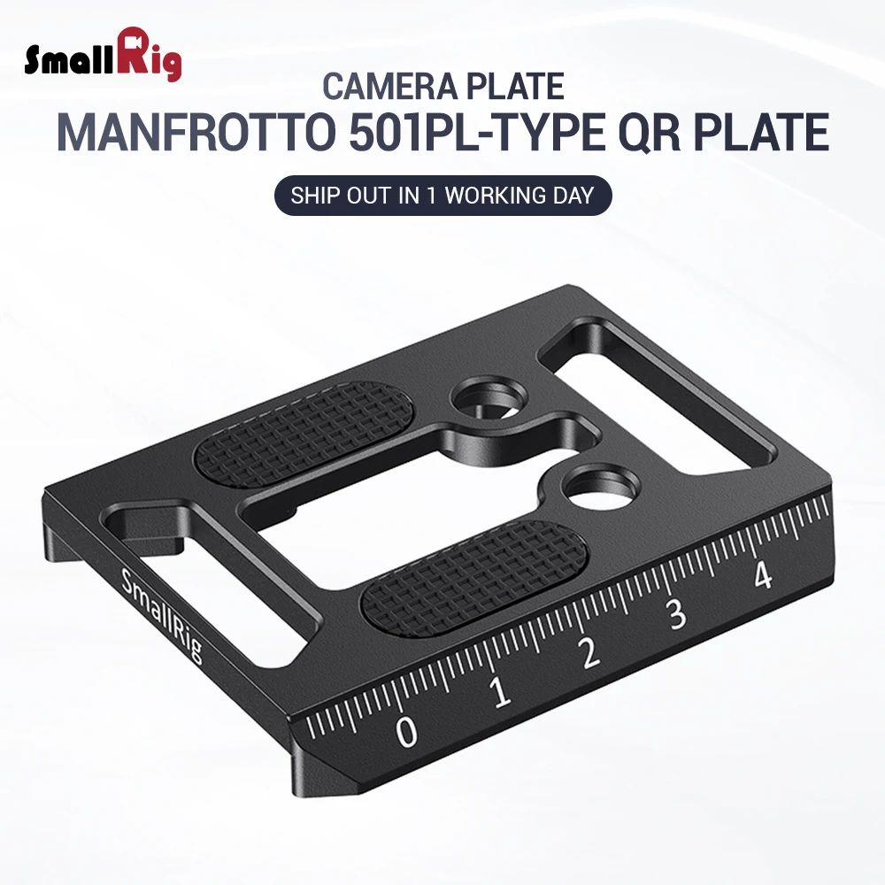 

SmallRig DSLR Camera Plate Manfrotto 501PL-Type Quick Release Plate for Select SmallRig Cages for use with Tripod ,Gimbal 2458