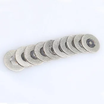 

10 Pcs/Set 20mm Emery Crystal Coated Double Side Cutting Discs With 2 Joint Lever SNO88