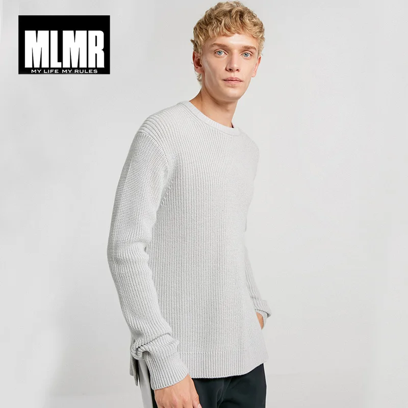 Beste Mlmr Mens Effen Kleur Ronde Hals Trui College Stijl Winter Trui | 218425502