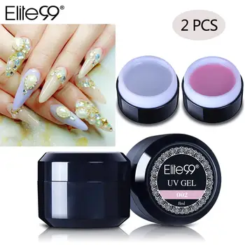 

Elite99 8ml Builder Gel Polish Camouflage Color Finger Extension Gel Nail Extension Nail Art Varnish Manicure Jelly Crystal Gels
