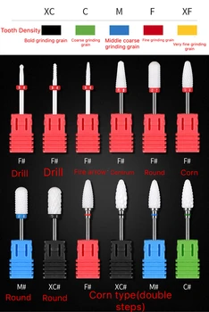 

1pc/set Nail Ceramic Grinding Head Electrical Grinding Machine Accessories Exfoliating Scrub Special Head Art Manicure Tool D236