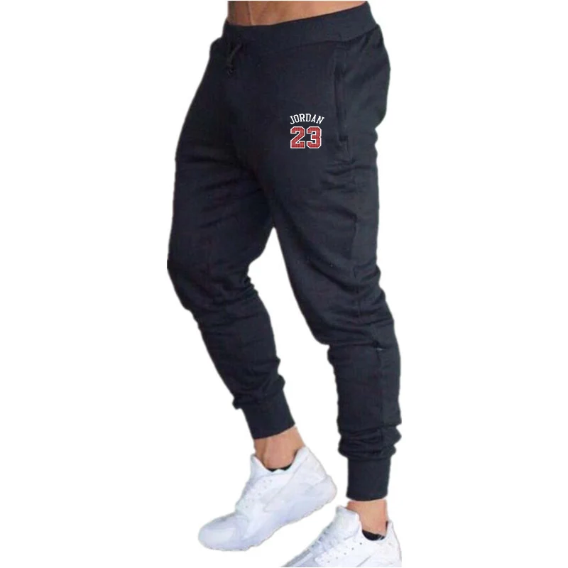 Джоггеры 23 брюки мужские Модные мужские штаны с принтом бокового шва для тренировок обтягивающие спортивные штаны мужские повседневные Леггинсы брюки