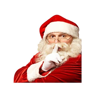 

Left Right Christmas Decor DIY Self Adhesive Cute Cartoon Car Window Decal Home PVC Santa Claus Styling Sticker Scratch Proof