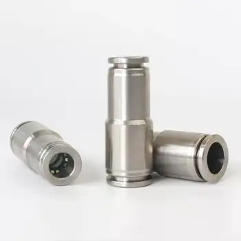 

4/6/8/10/12/14/16mm Reducer Pneumatic 304 Stainless Steel Push In Quick Connector Release Air Fitting Plumbing