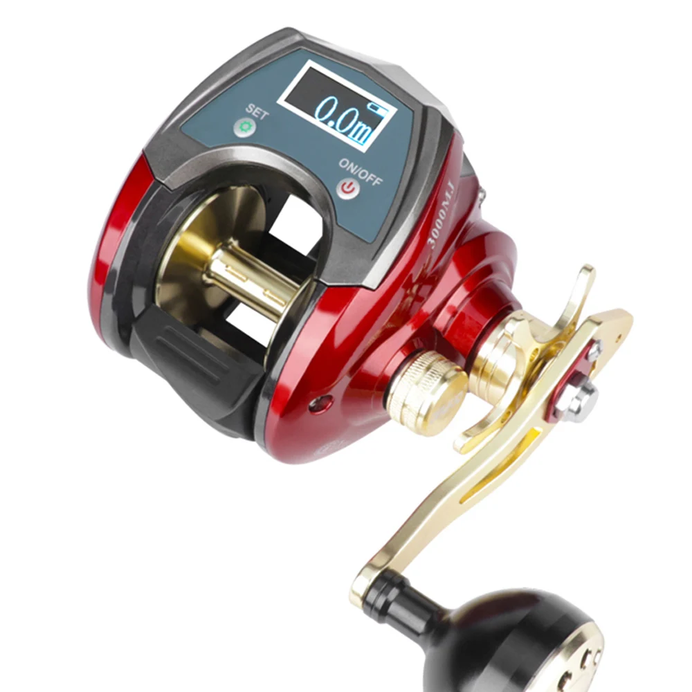 Electronic Fishing Baitcasting Reel High Speed 6.4:1 Max Drag 20kg Iron Man  Line Counting Digital Display Carp Fishing Wheel