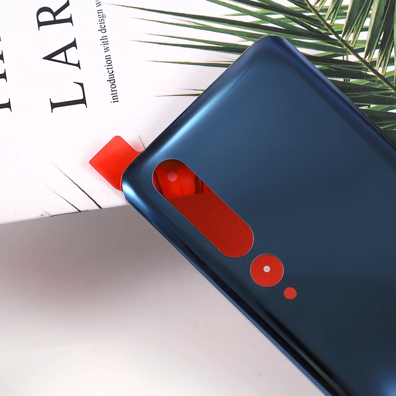 Оригинальная задняя крышка батарейного отсека для Xiaomi Mi 10 стеклянный корпус +
