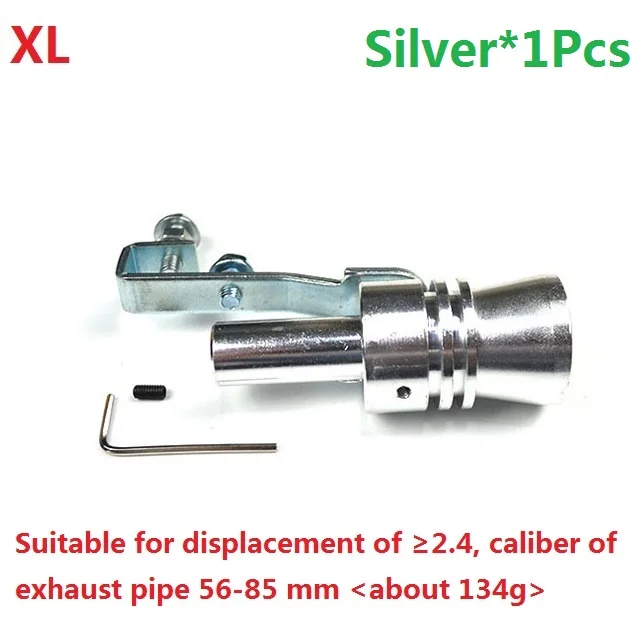 SilverXL Motorcycle Car Exhaust Modified Muffler Universal Tail Pipes Sound Turbo Whiste Universal Modification Accessories 2020NEW Hot - Цвет: SilverXL