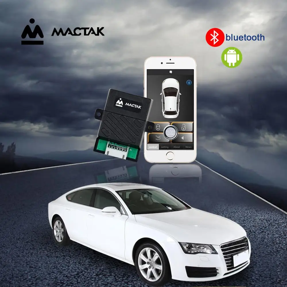 

PKE Universal Smart Key Smartphone Remote Start Stop Control Car Alarm Security Button With Passive Keyless Entry Rose window
