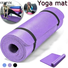 VERTVIE Small 15 mm Durable Yoga Mat Workout Elastic Non-slip Fitness Gymnastics Mats Bag Carrier Thick Knee Exercise Pad Mat