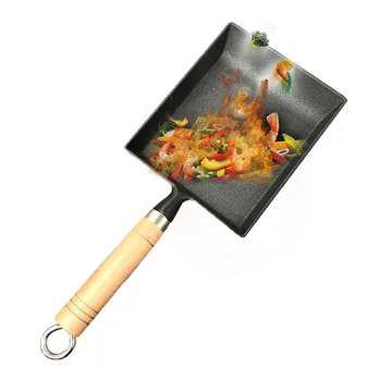 

Pancake Japanese Style Frying Pan Pot Cast Iron Easy Clean Kitchen Cooking Tool Nonstick Square Multifunctional Durable