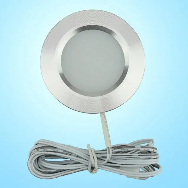 LED Under Cabinet Lights font b Closet b font Light 12V 3W Connecting Round Bookshelf Kitchen