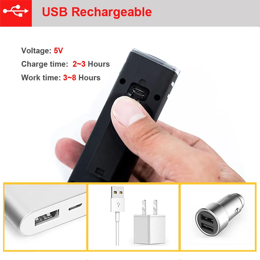 Bike Light USB Rechargeable 4 Mode Bicycle Front Light lamp Bike Headlight Waterproof Cycling LED Flashlight Lantern For Bike