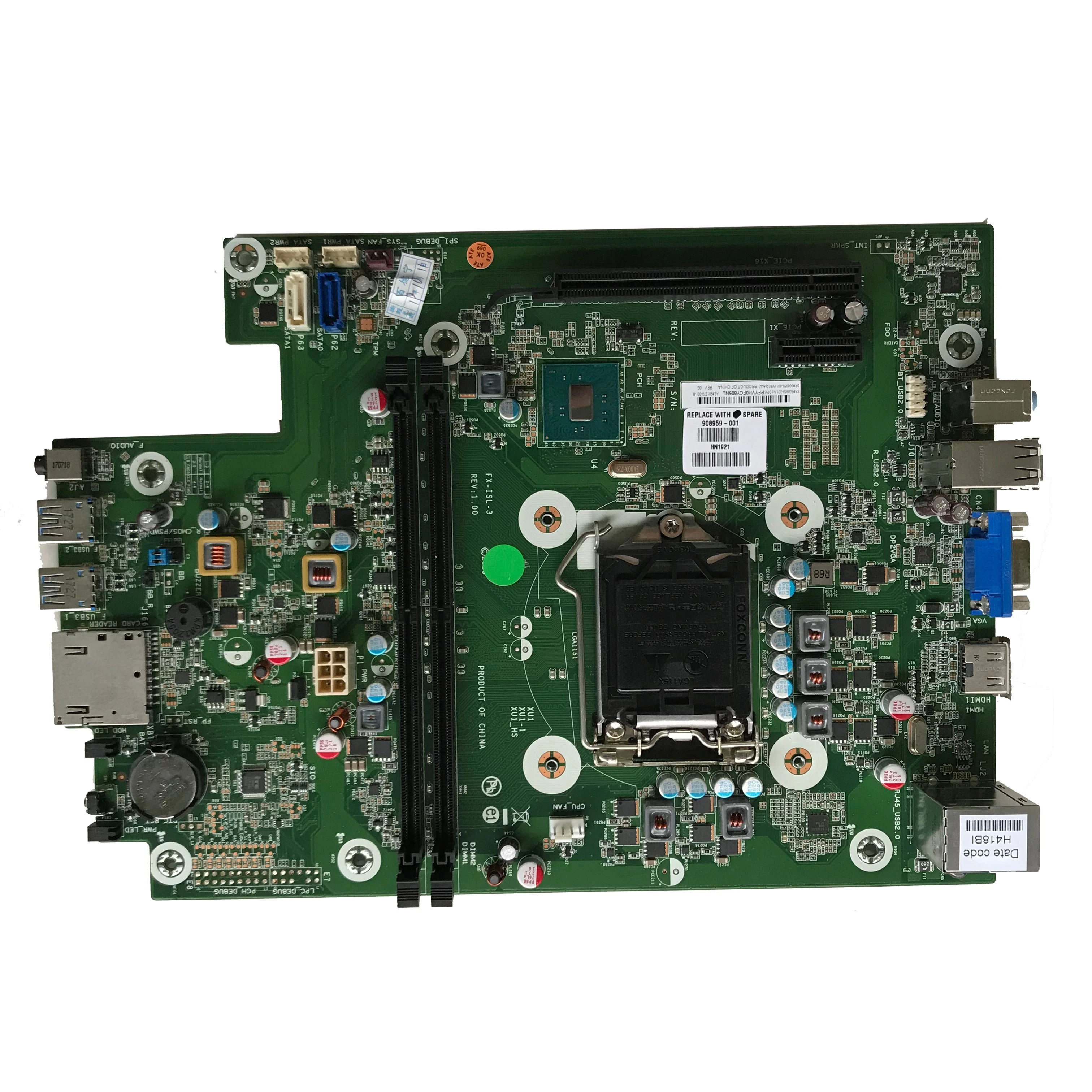 Для hp 280 PRO G2 с волокнно-Оптической вилкой H110 материнская плата 908959-001 аккумулятор большой емкости 901279-001-M материнская плата DDR4 LGA1151 работы