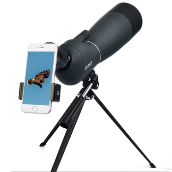 

Nanoo 25-75 Times HD Professional Zoom Bird-watching Telescope Long Range 1000m Hunting Monocular With Compass Phone Clip Tripod