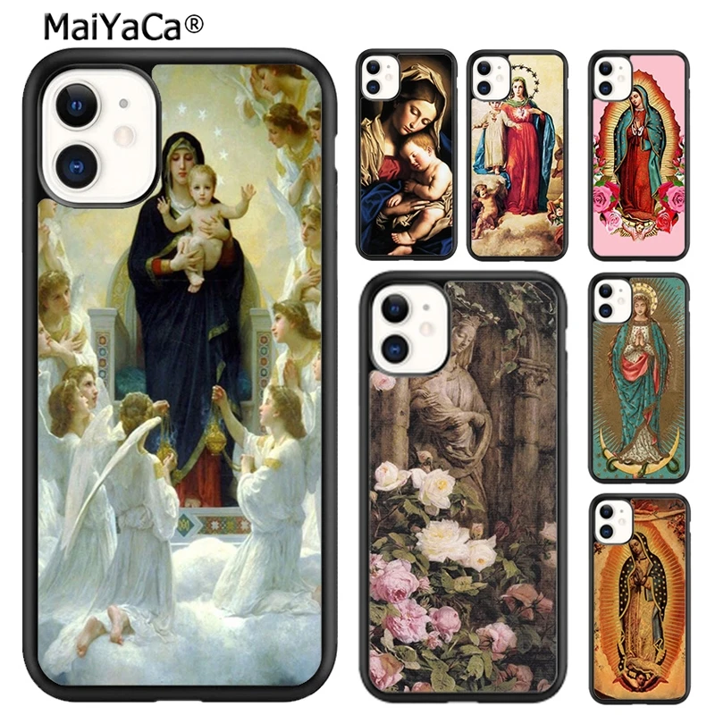 MaiYaCa девственная Мария чехол для телефона iPhone 5s SE 6 6s 7 8 plus X XR XS 11 12 pro max Samsung Galaxy S8 S9