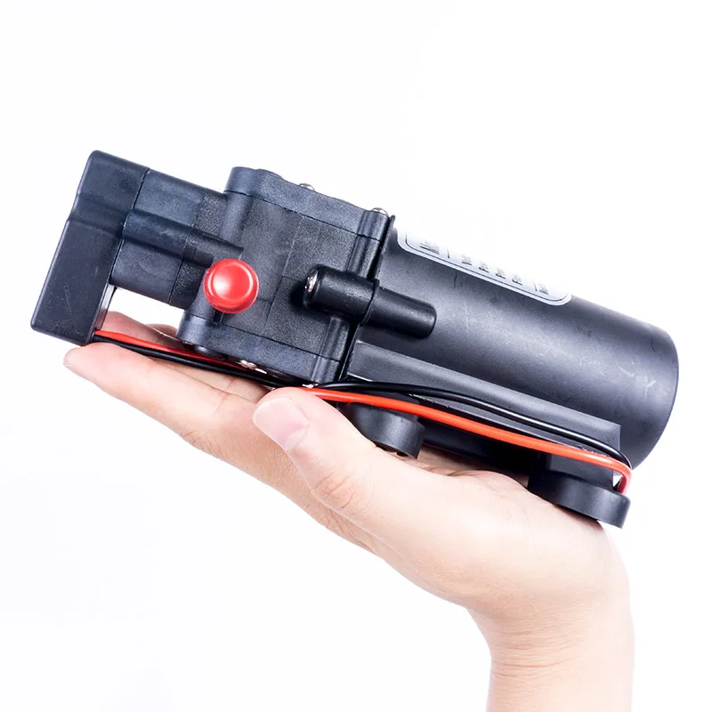 Мини DC 12V 80W 5.5L/мин 0.9Mpa черный микро Электрический водяной насос высокого давления