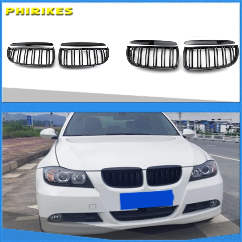 

Car Front Kidney Replacement Grilles For BMW 3 Series E90 E91 320i 323i 328i 335i 2005 2006 2007 2008 Racing Grill Hood Eyelids