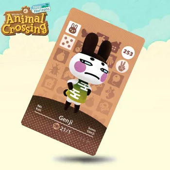 

253 Genji Animal Crossing Card Amiibo Cards Work for Switch NS 3DS Games